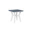 Berlin Gardens Mayhew Regular Top With White Base Square End Table-367331739