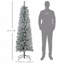 Arbre de Noël artificiel enneigé 6 pi, 329 branches, base en métal, arbre de Noël réaliste