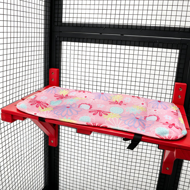 Cat Cage, Black/Red