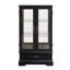 Vitrine lumineuse en verre avec tablettes réglables-122642801