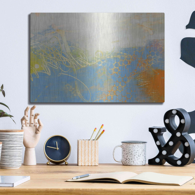 «Blue Lux II» par Sue Jachimiec, H 12 po x l 16 po