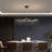 1 - Light Black LED Kitchen Island Pendant