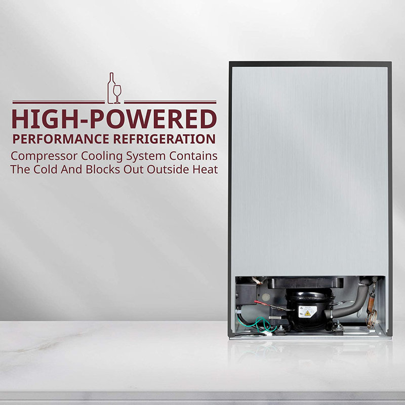 Schmécké Single Zone 16.9 " Freestanding 28 Bottle Wine Refrigerator