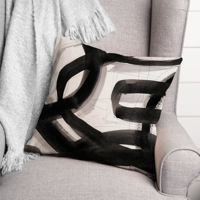  Housse et insert de coussin d'extérieur carré Brushstrokes