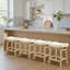 Tabouret de bar 24 po en bois massif idéal pour îlot de cuisine et comptoir-1296516907