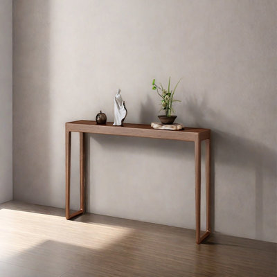 Modern Minimalist Solid Wood Narrow Console Table