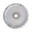 Lavabo de salle de bain rond en céramique sur fond blanc avec motifs gris-294465327