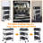 Portable Folding Service Cart, 3-tier Fold Up Rolling Cart,  Up To 330 Lbs Load Capacity,t For Office Home Warehouse