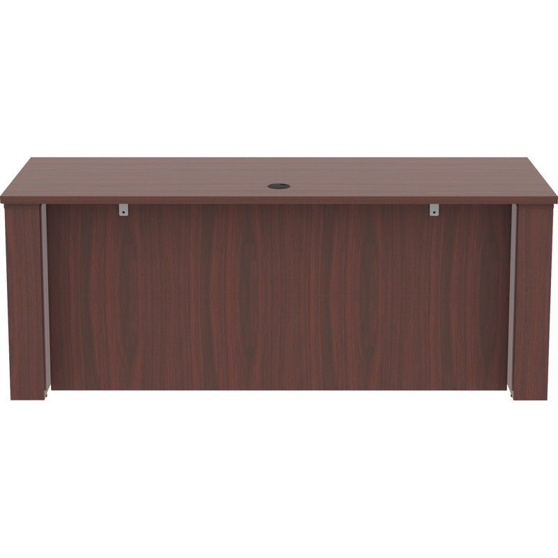 Essentials Series Sit-To-Stand Desk Shell, Mahogany