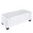 Faux Leather Rectangular Tufted Storage