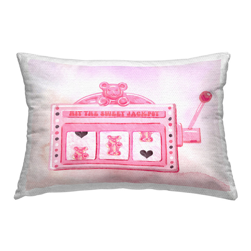 Coussin décoratif d'extérieur imprimé machine à sous Pastel par Ziwei Li