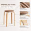 Solid Wood Accent Stool-1124324712
