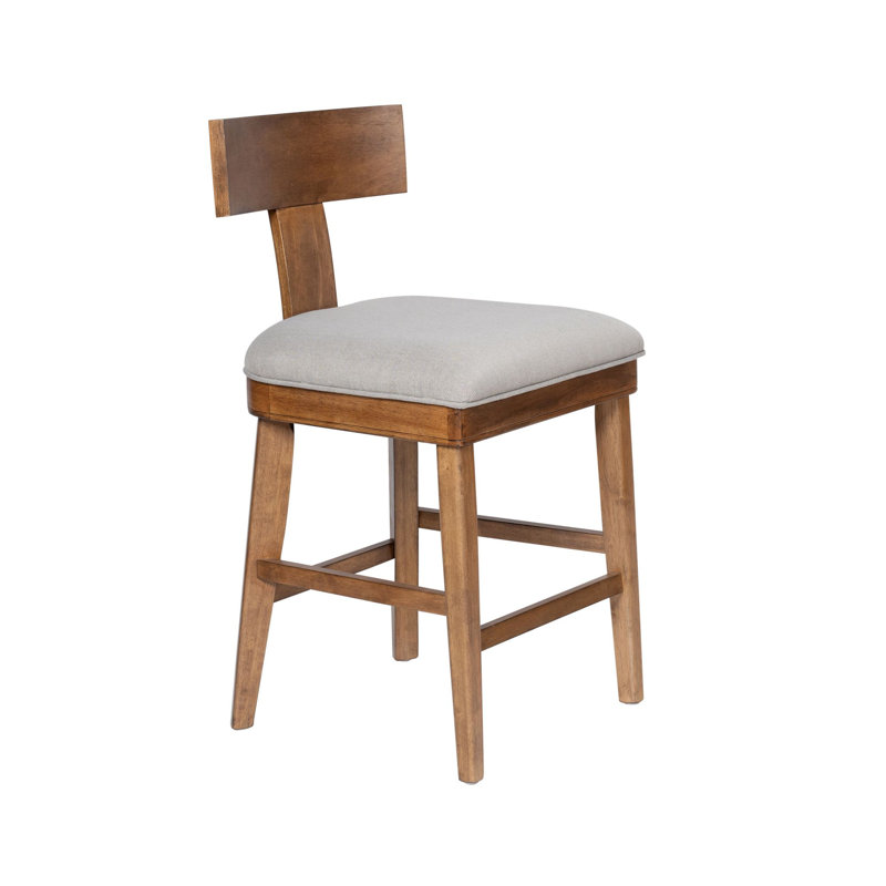 Chaise de comptoir avec dossier en T Hery, Tabouret de comptoir (siège d'une hauteur de 24,5
