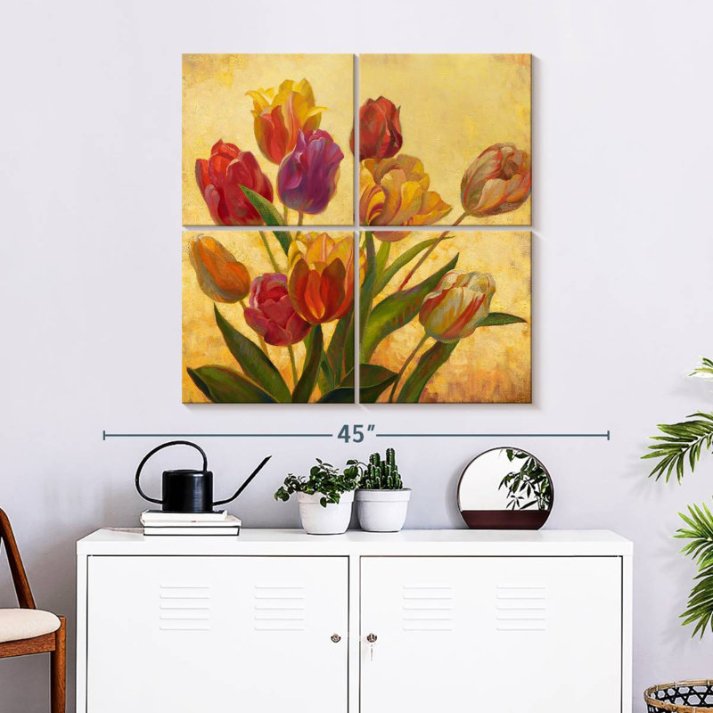 Harnek Romantic Tulip Bouquet, 32" H x 32" W