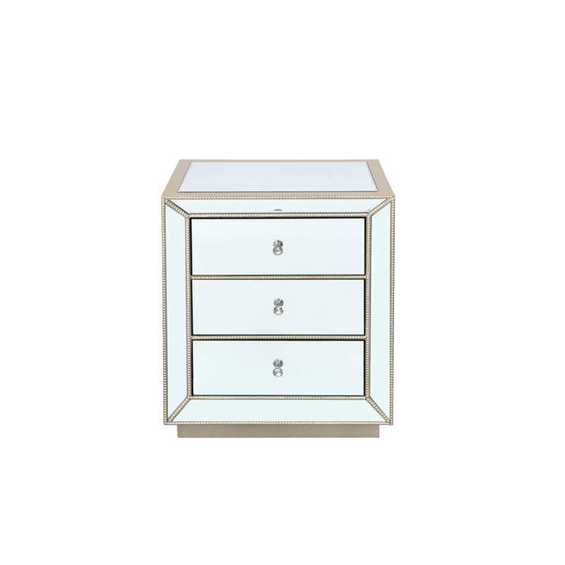 Flash Mirror Three Drawer Cabinet