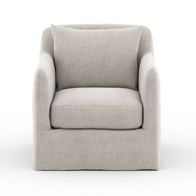 Dade Swivel Slipcovered Armchair