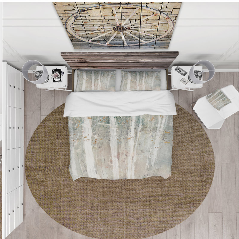 Modern & Contemporary Abstract Duvet Cover, King Duvet Cover + 2 Shams
