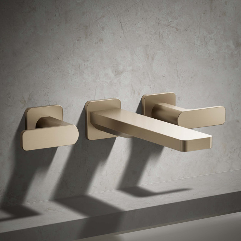 Parallel Wall Mount Bath Filler Trim, Vibrant Brushed Bronze