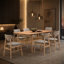 Ensemble de salle à manger moderne avec chaises incurvées 7 pièces Hudson-740739481-751065125
