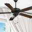 Ventilateur de plafond standard à 5 pales de 52 po avec chaînette et ensemble d'éclairage inclus Artice-86792481