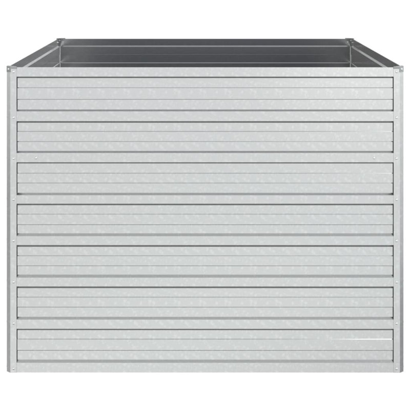 Alezander Metal Raised Flower Bed, 77cm H x 100cm W x 100cm D