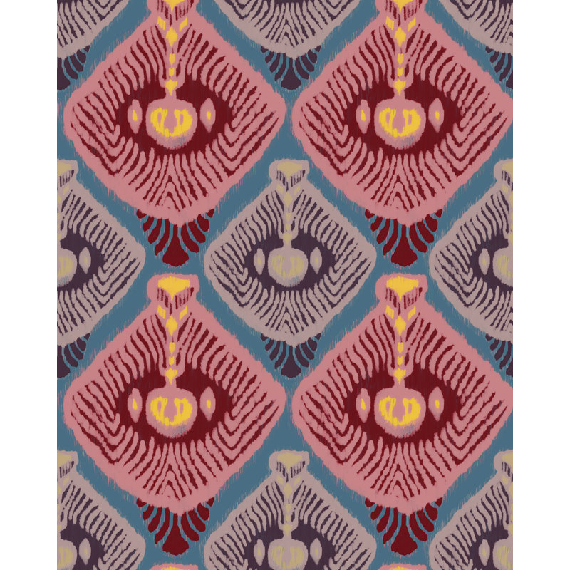 TOROCKO Azure Wallpaper, Blue/Pink/Red/Purple