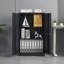 Armoire de rangement en métal avec portes verrouillables, tablette réglable et conception pliante pour la maison, le bureau, l'école et le garage-1070857744
