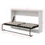 Lit escamotable horizontal simple, armoire lit simple escamotable