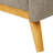 Brooklington 67.7" Square Arm Loveseat with Wooden Legs (Legs Tone May Vary)-1393637135