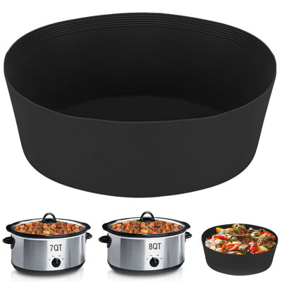 Silicone Slow Cooker Liners Crock Pot Inserts Reusable Leakproof  Cooking Liner for Crockpot 7-8QT -  Gustave, 3-H910B