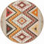 Tapis décoratif à motif géométrique croisé-728714612