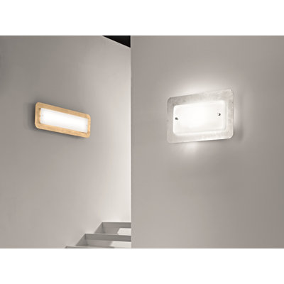 Pop-Up Glass Flush Mounted Sconce