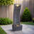 Barcot 38.58" Modern Curved Waterfall Fountain with LED Lights-1432217110