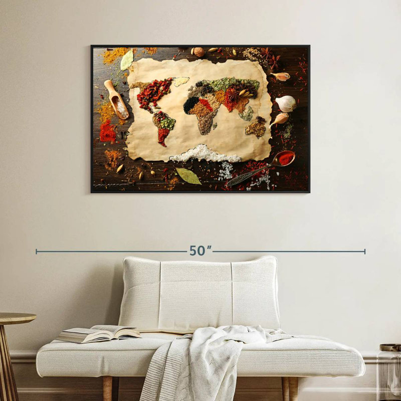 Yarlin World Spices, 27" H x 40" W