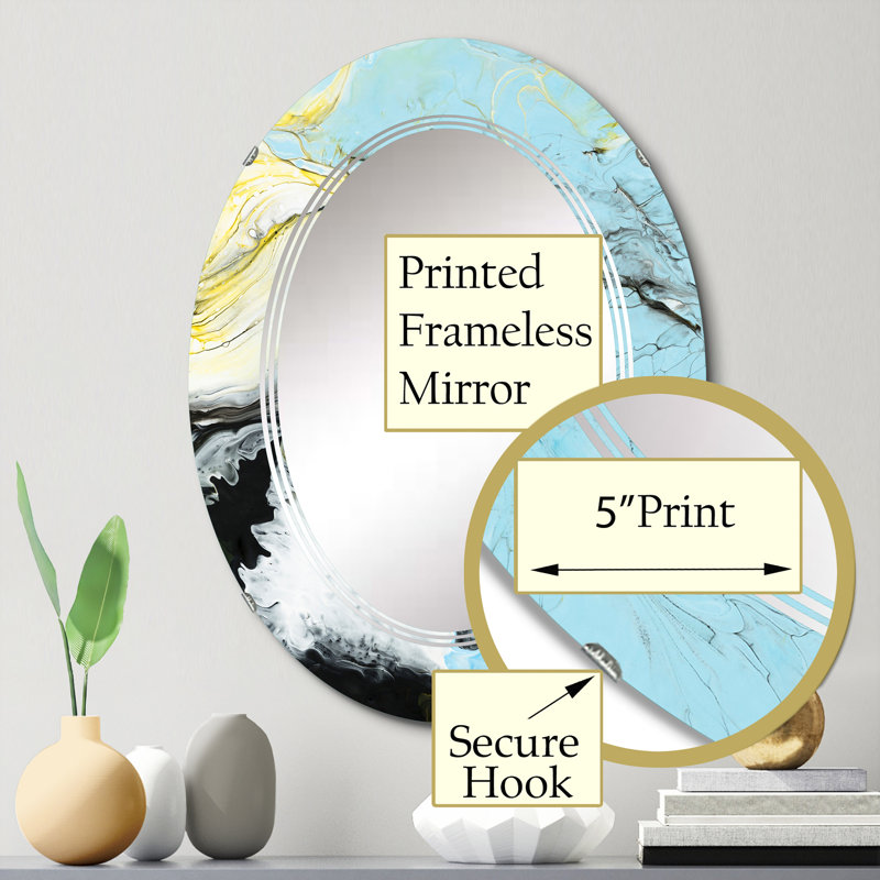 Miroir de salle de bain sans cadre, 30 po x 20 po