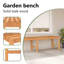 Banc de jardin en teck