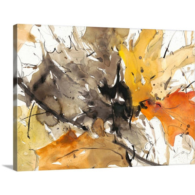 Aquarelle, feuilles d'automne II, art mural