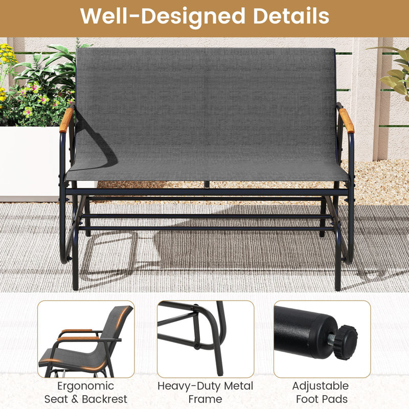 Metal Outdoor Bench
