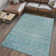 Kemesha Moroccan Beni Souk Turquoise/Cream Rug
