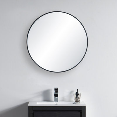 Premium Metal Frame Shatterproof Wall Mount Mirror - FM4