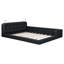 Grand lit plateforme tapissier avec 2 lampes de lecture-2088861105