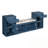 Storage Bench with Cushion, Compartments, Drawers and Open Shelves-1466601005