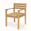 Chaises de salle à manger d'extérieur en bois d'acacia avec sièges tissés Markiyah