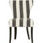 Chaise d'appoint rembourrée noire Waterford