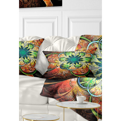 Floral Reversible Throw Pillow