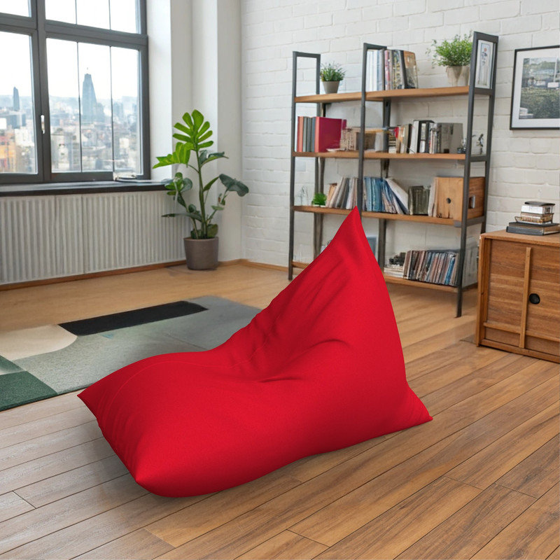 Sunbrella Bean Bag Lounger Cover (Bag Only), 129.5cm H x 129.5cm W x 170.2cm D, Canvas Jockey Red Sunbrella®