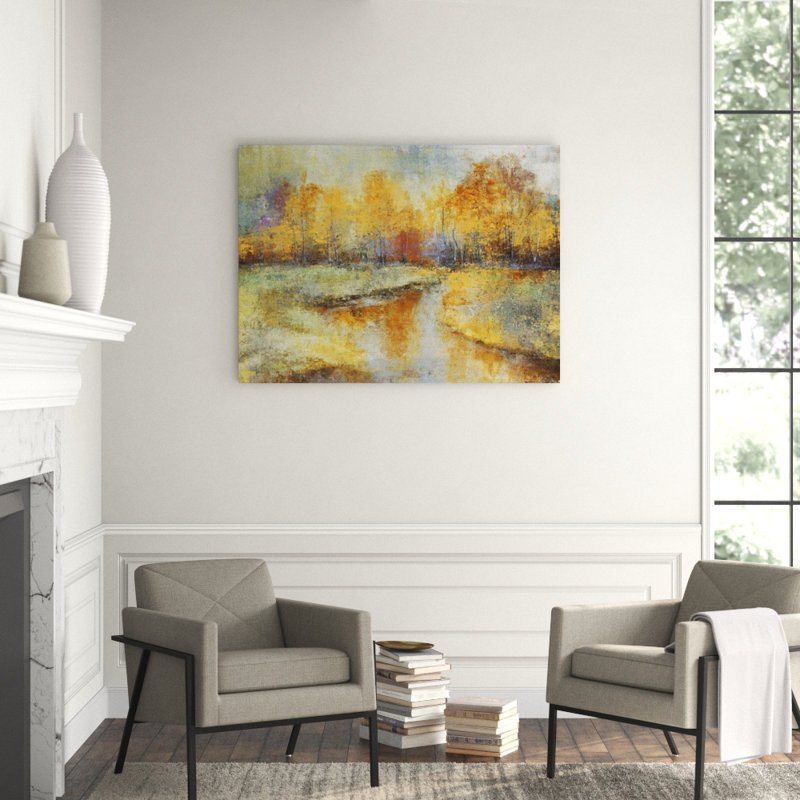 Ithica Painting by Maeve Harris, 30" H x 41" W, Knife Gel