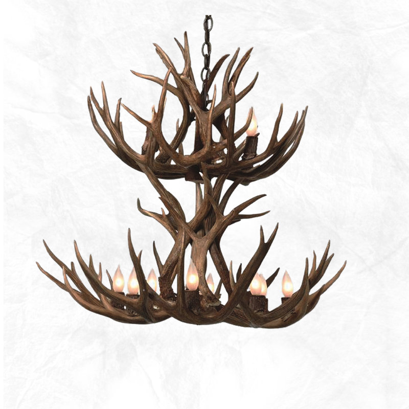 Jacques 12 - Light Tiered Chandelier, Sun Bleached, 38”H x 36”W x 36”D
