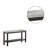 30'' Marble Top Console Table