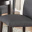 Chaise d'appoint rembourrée Caileen en brun / gris
